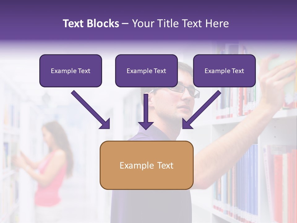 People Learn Row PowerPoint Template