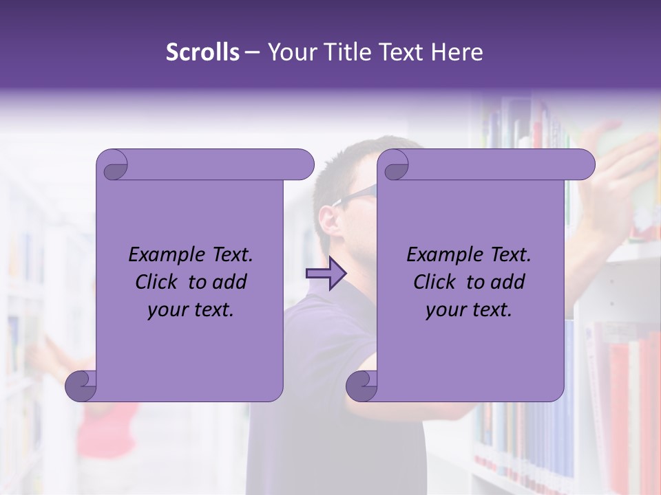 People Learn Row PowerPoint Template