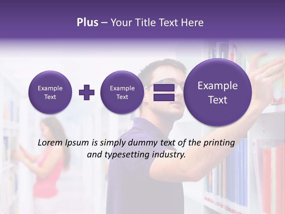 People Learn Row PowerPoint Template