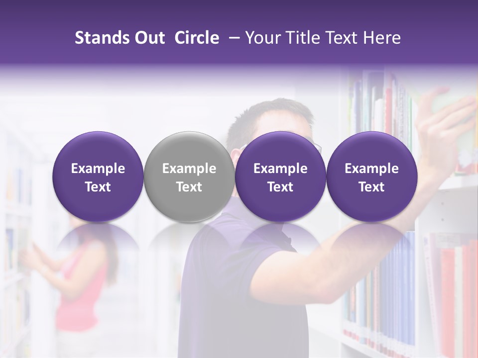 People Learn Row PowerPoint Template