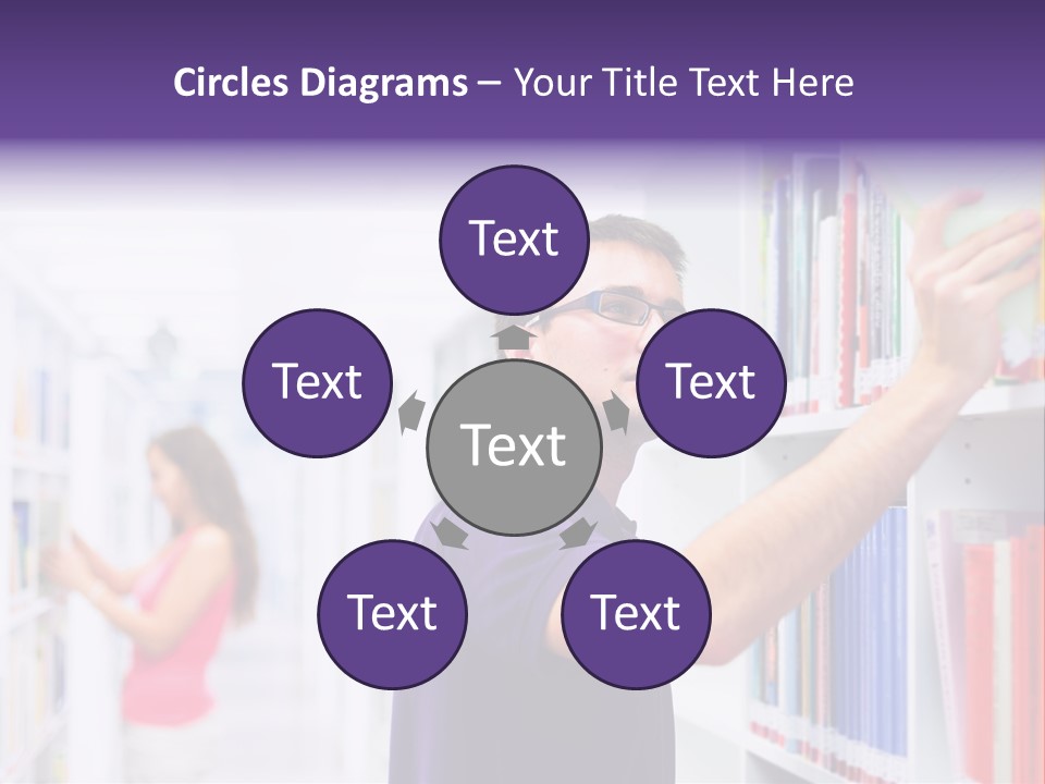 People Learn Row PowerPoint Template