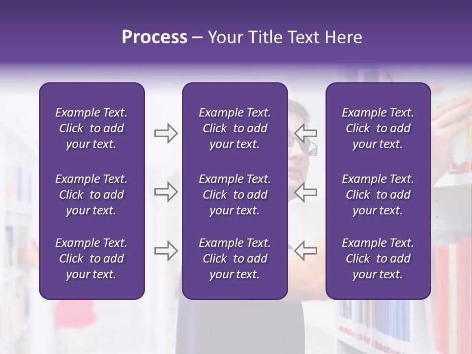 People Learn Row PowerPoint Template