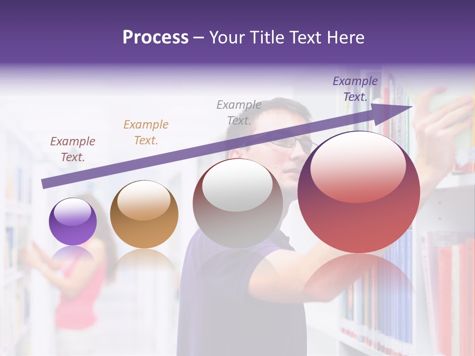 People Learn Row PowerPoint Template