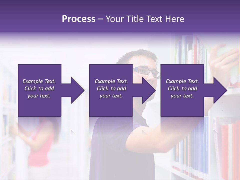 People Learn Row PowerPoint Template