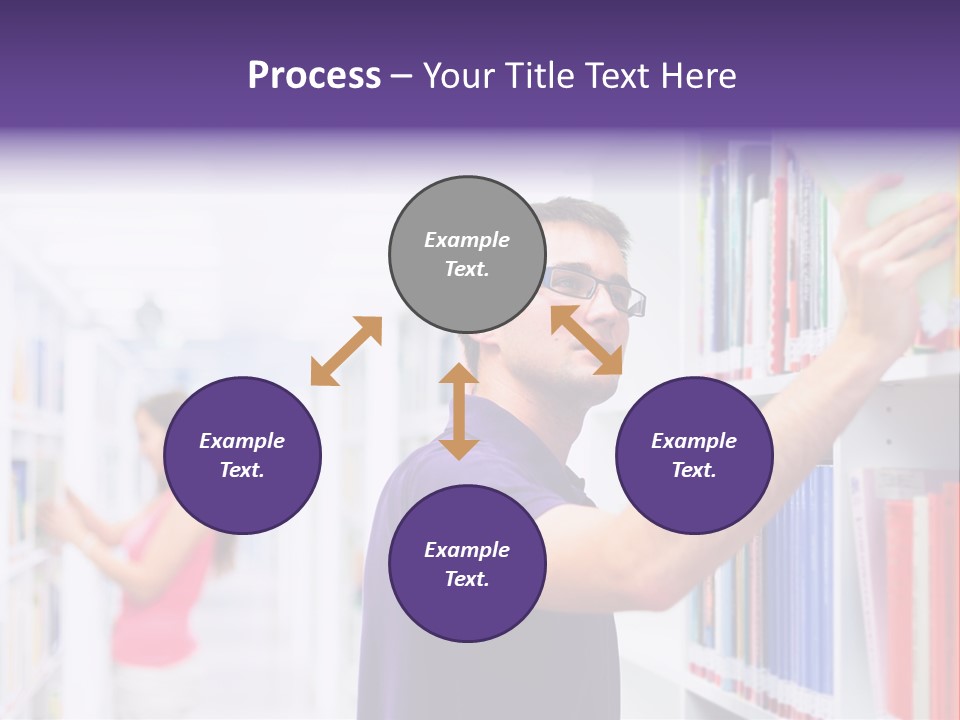 People Learn Row PowerPoint Template
