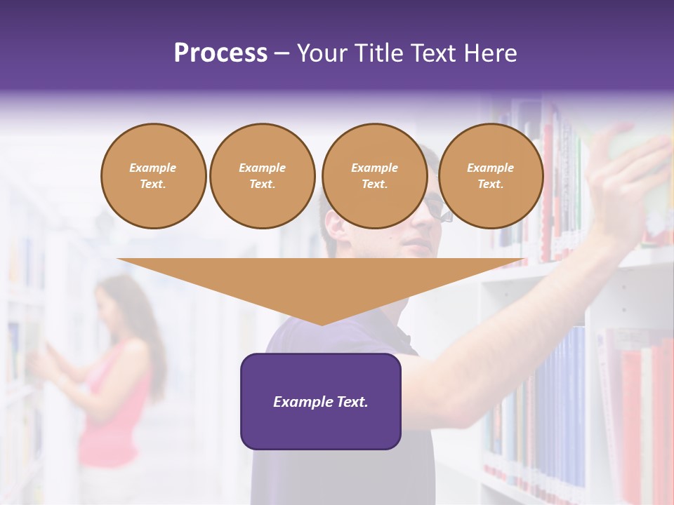 People Learn Row PowerPoint Template