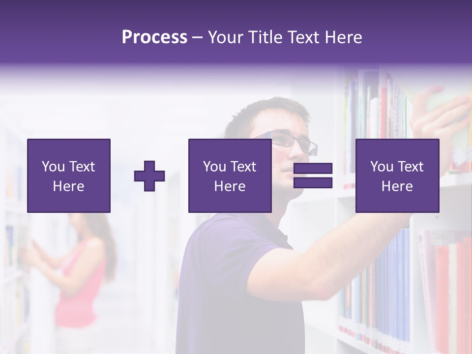 People Learn Row PowerPoint Template
