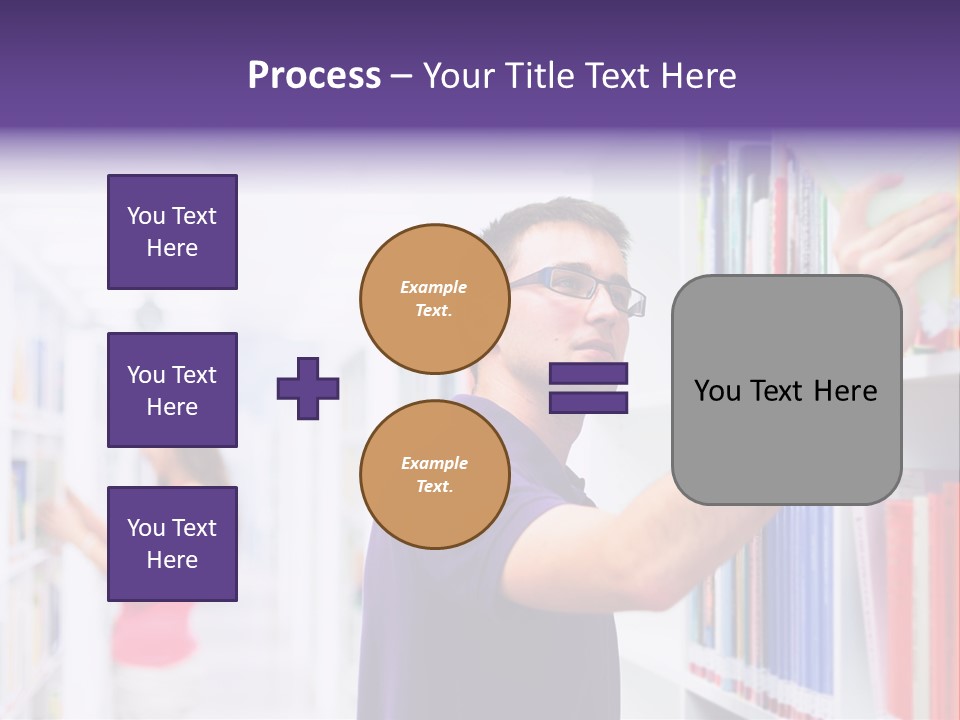 People Learn Row PowerPoint Template