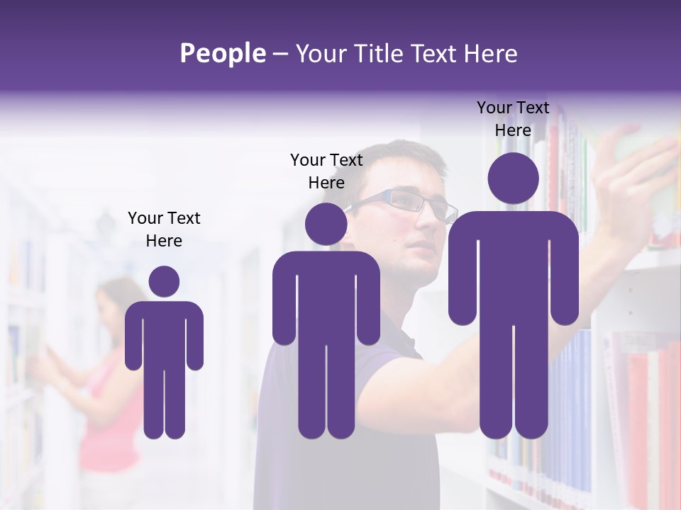 People Learn Row PowerPoint Template