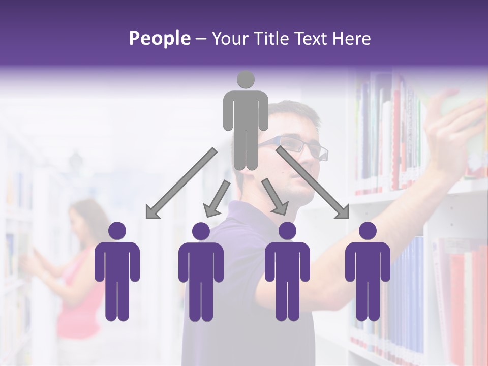 People Learn Row PowerPoint Template