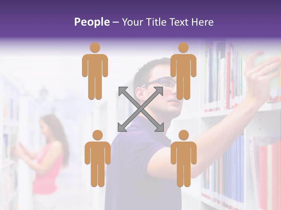 People Learn Row PowerPoint Template