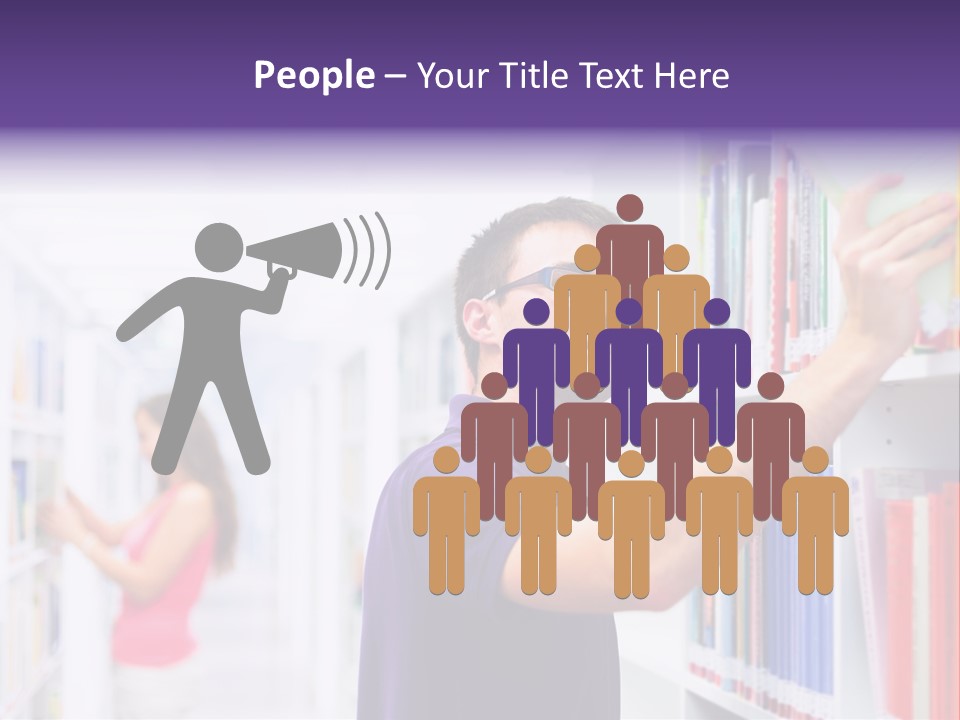 People Learn Row PowerPoint Template