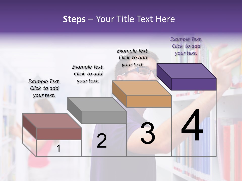 People Learn Row PowerPoint Template