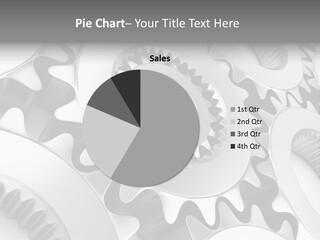 Shine Stainless Cog PowerPoint Template