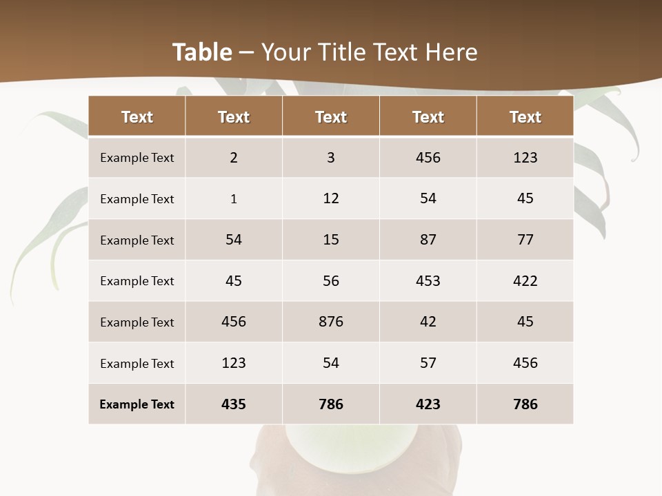 Biology Jungle Cone PowerPoint Template