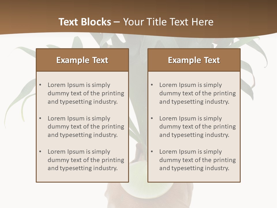 Biology Jungle Cone PowerPoint Template