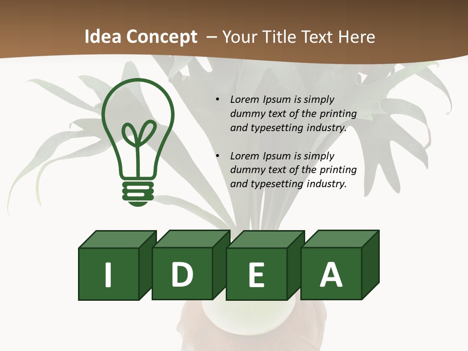 Biology Jungle Cone PowerPoint Template