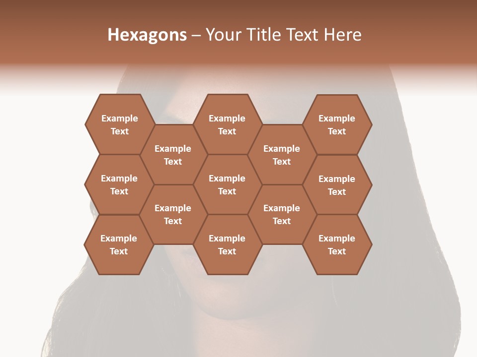 Sleeveless Woman Long Hair PowerPoint Template