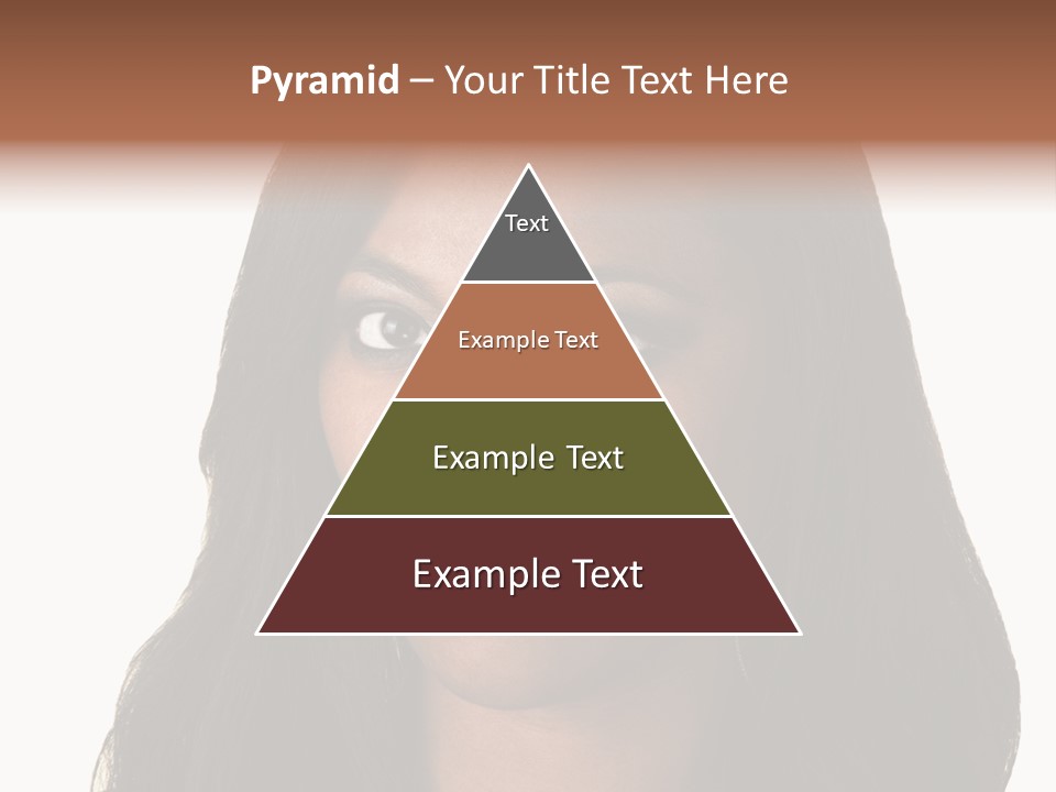 Sleeveless Woman Long Hair PowerPoint Template