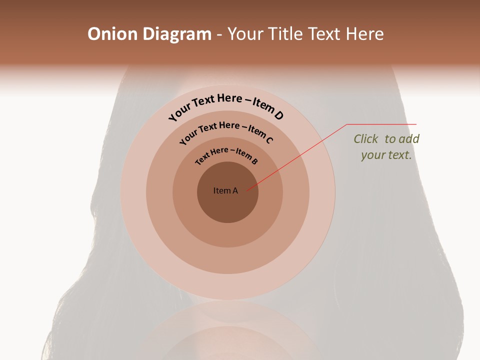 Sleeveless Woman Long Hair PowerPoint Template