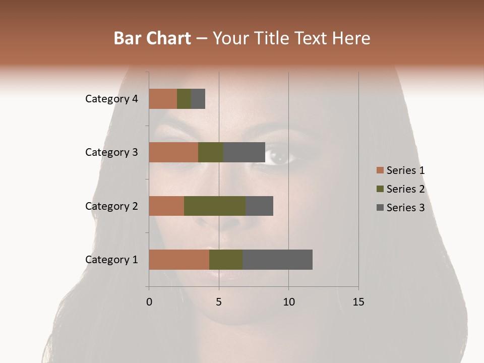 Sleeveless Woman Long Hair PowerPoint Template