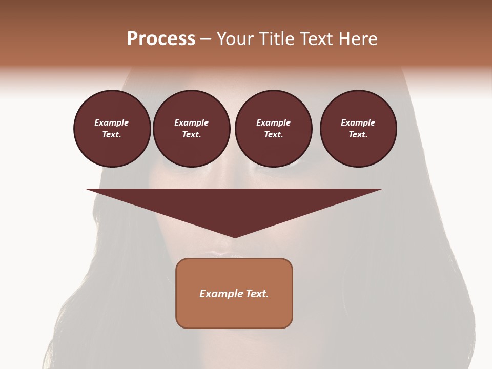 Sleeveless Woman Long Hair PowerPoint Template