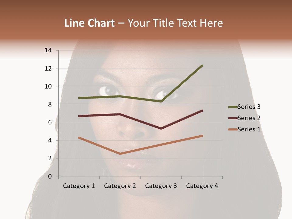 Sleeveless Woman Long Hair PowerPoint Template