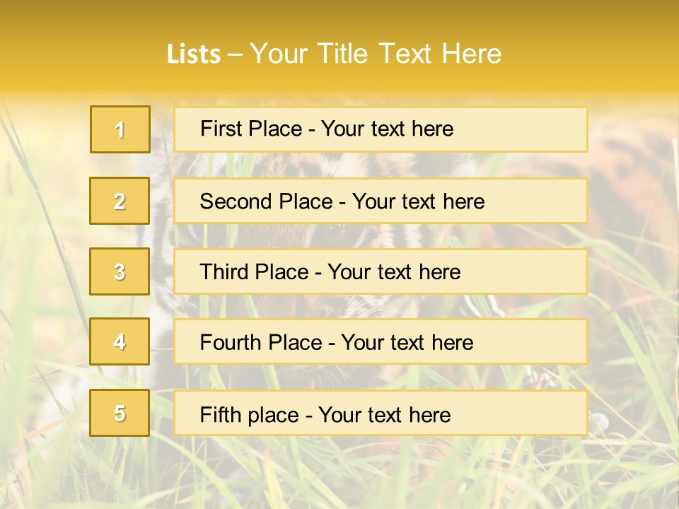 Angry Tigris Dangerous PowerPoint Template