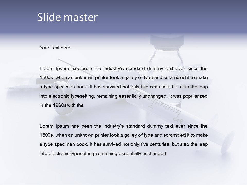 Immunization Vaccine Medication PowerPoint Template