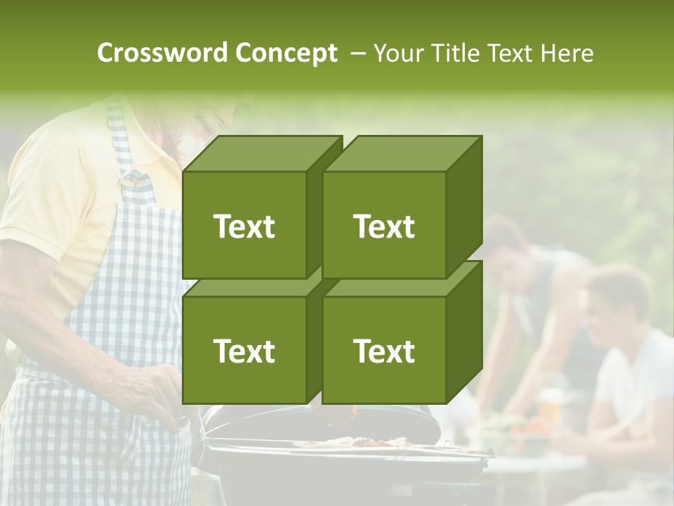 Dinner Daughter Summer PowerPoint Template