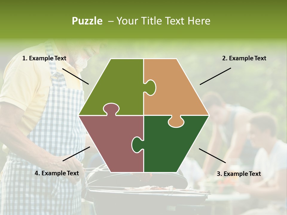 Dinner Daughter Summer PowerPoint Template