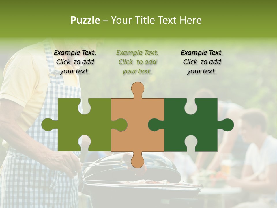 Dinner Daughter Summer PowerPoint Template