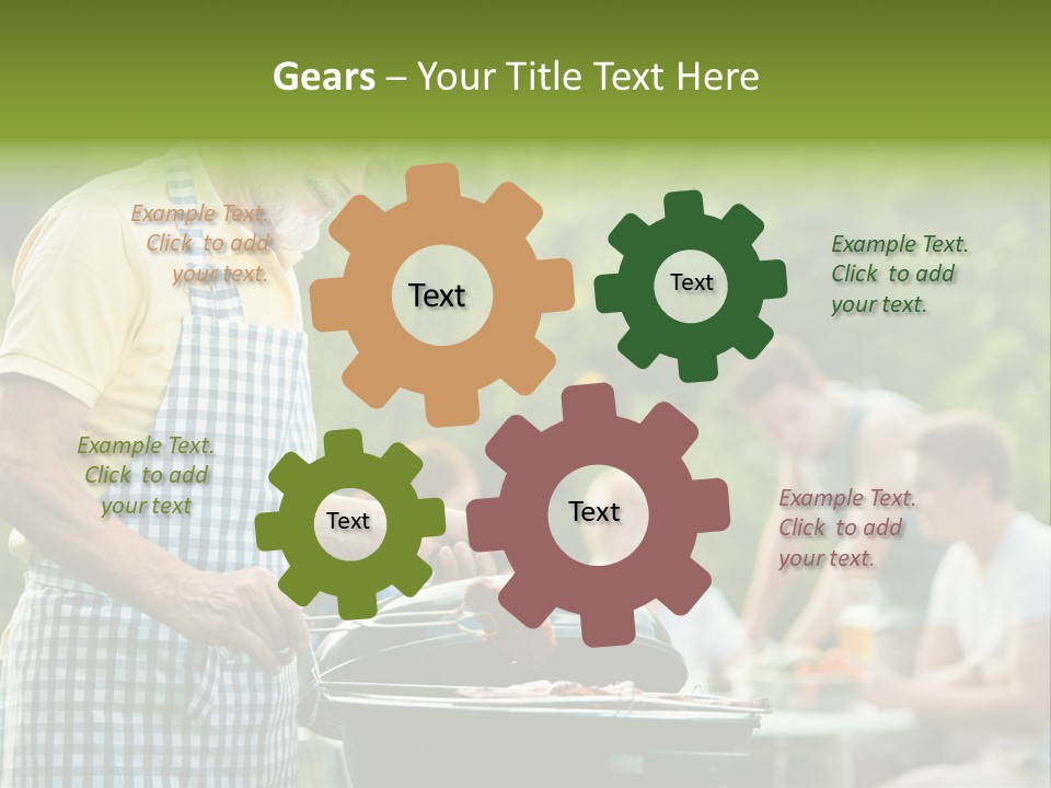 Dinner Daughter Summer PowerPoint Template