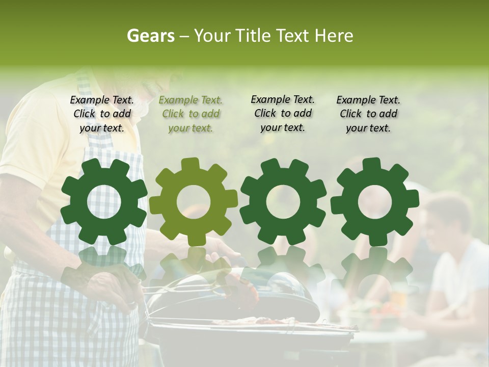 Dinner Daughter Summer PowerPoint Template