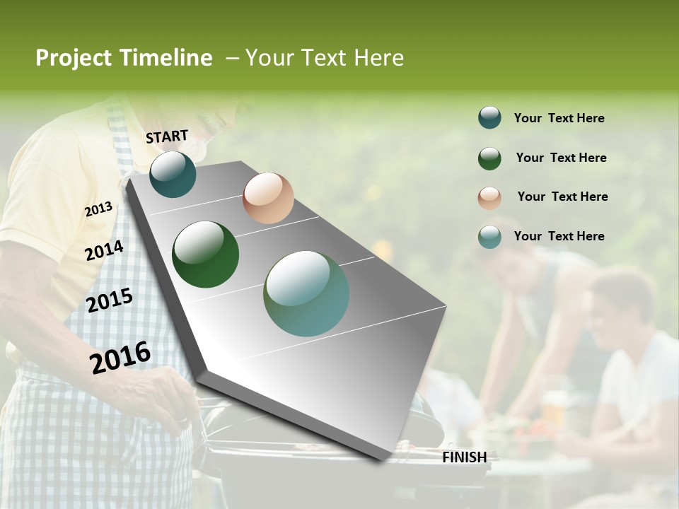 Dinner Daughter Summer PowerPoint Template