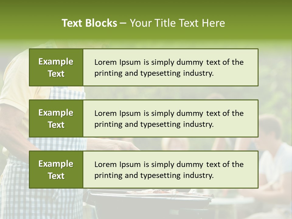 Dinner Daughter Summer PowerPoint Template