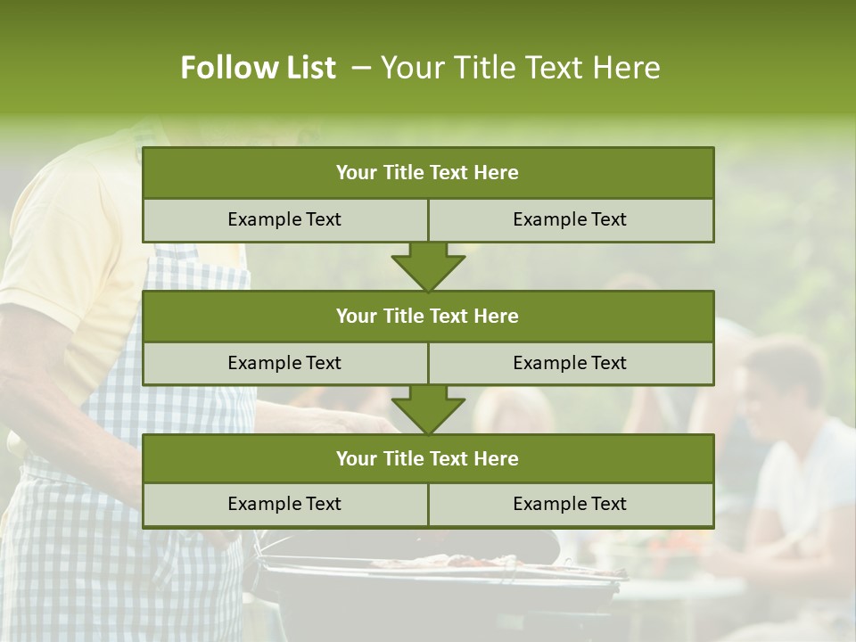 Dinner Daughter Summer PowerPoint Template