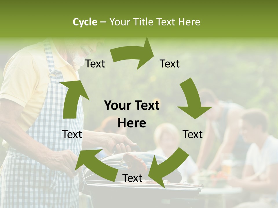 Dinner Daughter Summer PowerPoint Template