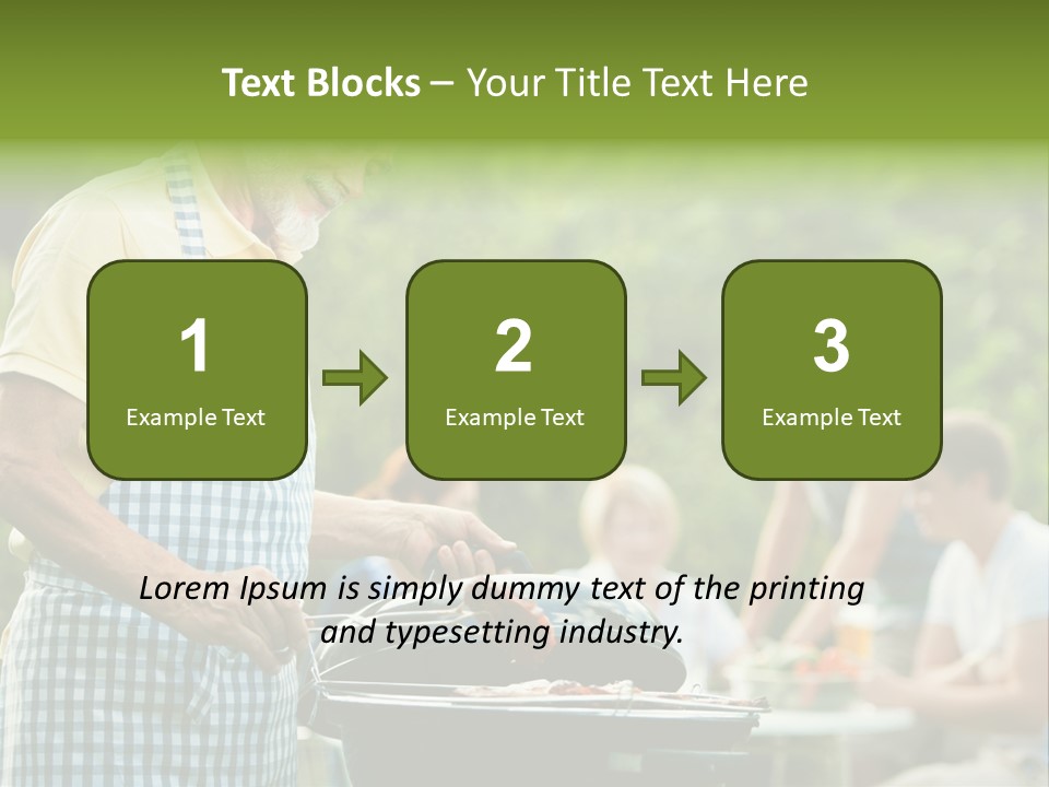 Dinner Daughter Summer PowerPoint Template