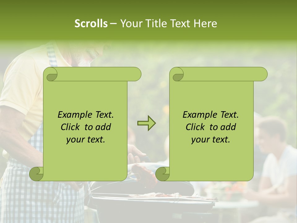 Dinner Daughter Summer PowerPoint Template