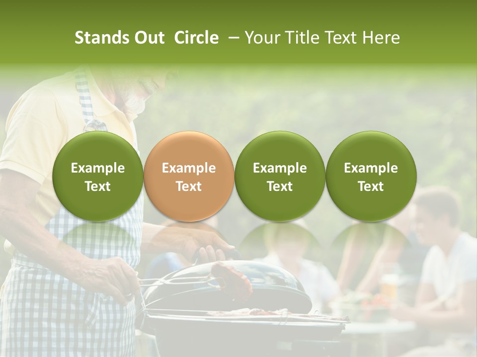 Dinner Daughter Summer PowerPoint Template