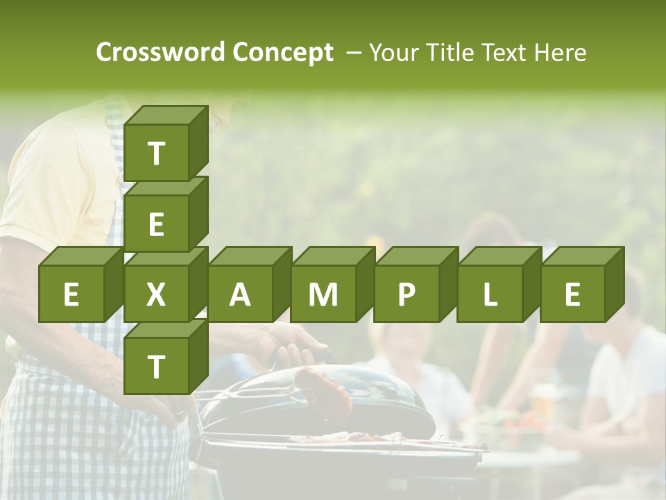 Dinner Daughter Summer PowerPoint Template