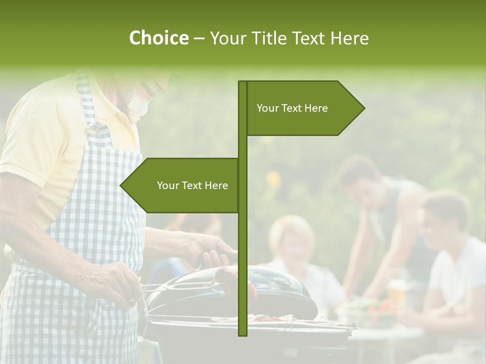 Dinner Daughter Summer PowerPoint Template