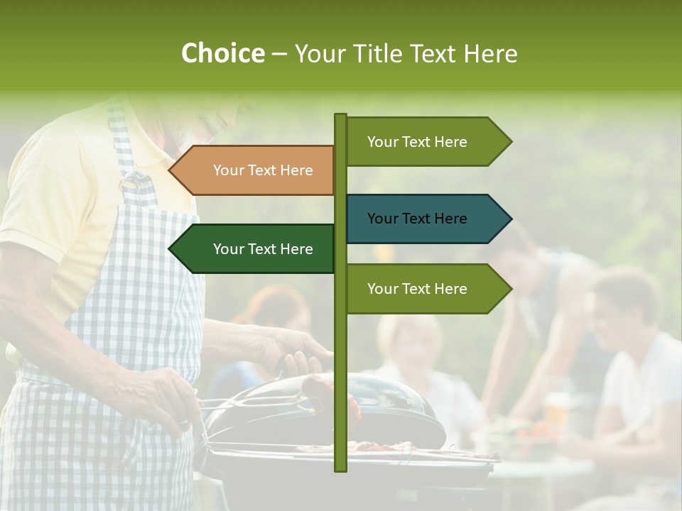 Dinner Daughter Summer PowerPoint Template