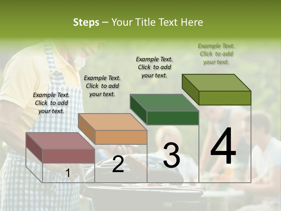 Dinner Daughter Summer PowerPoint Template