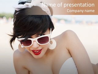 Water Beach White PowerPoint Template