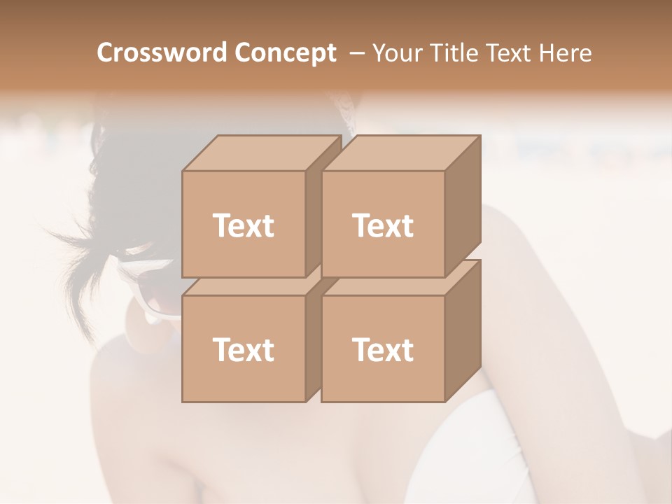 Water Beach White PowerPoint Template