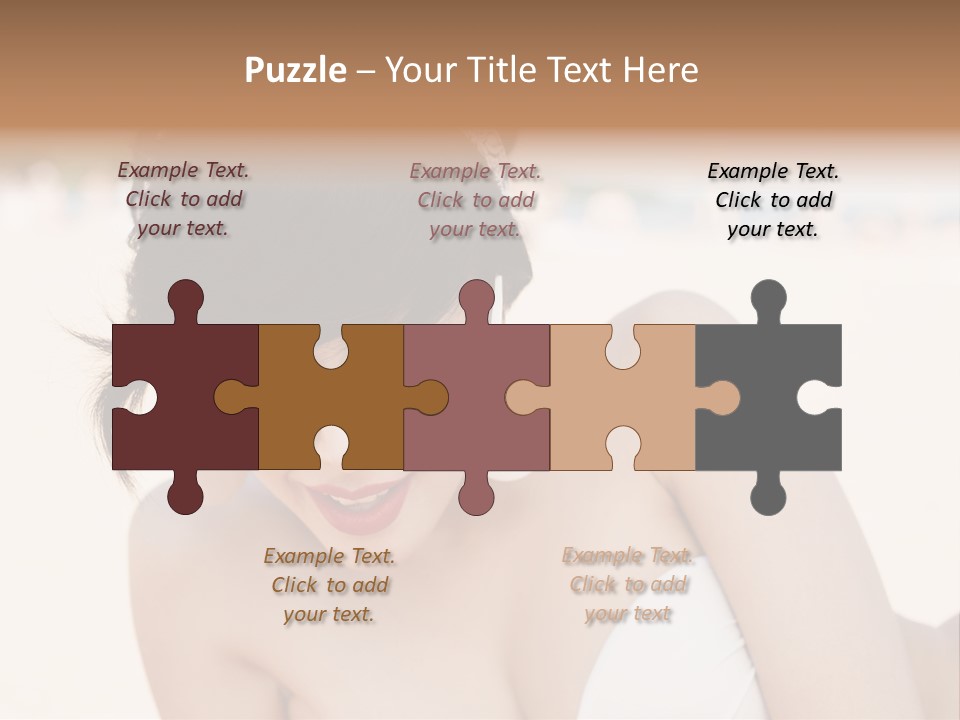 Water Beach White PowerPoint Template