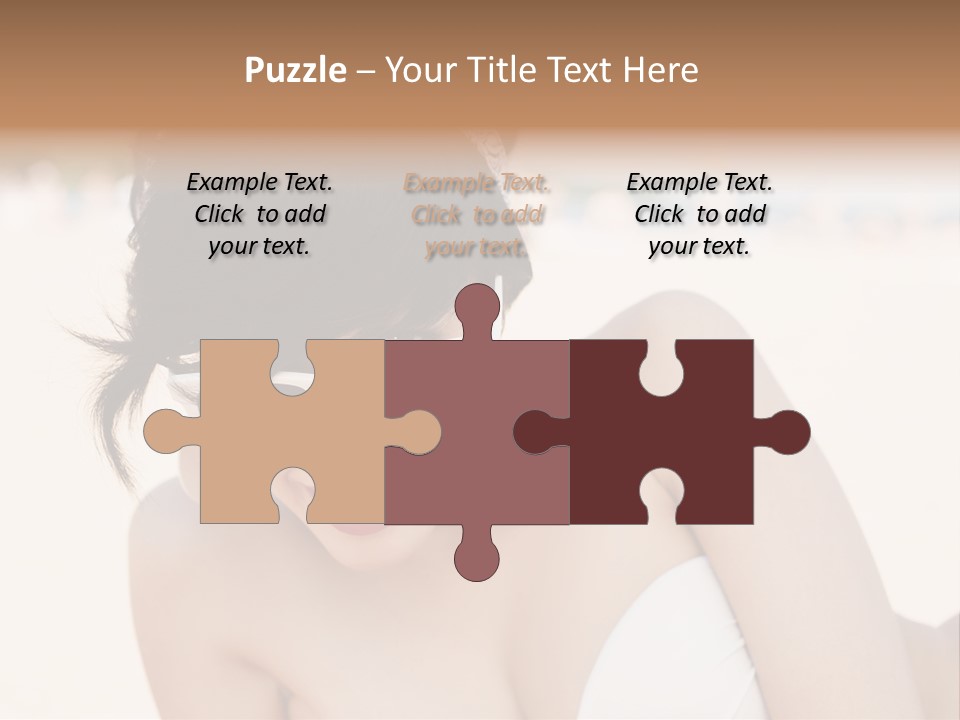 Water Beach White PowerPoint Template