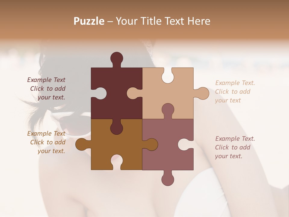 Water Beach White PowerPoint Template